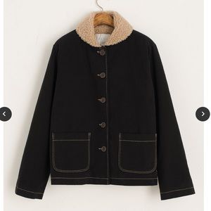 Shearling Lined Black Jacket